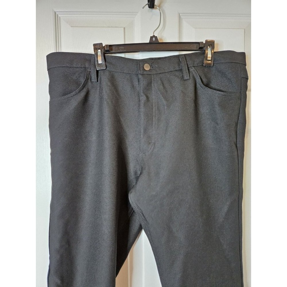Vintage Wrangler 40 x 30 Polyester Black Designer Rodeo Cowboy Pants 828K - Picture 4 of 8